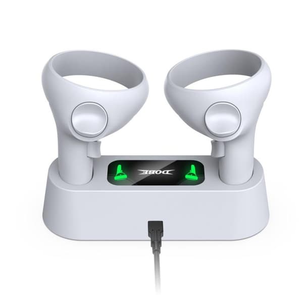 DOBE opladningsstation, controller, kompatibel med Oculus Quest 2 VR White