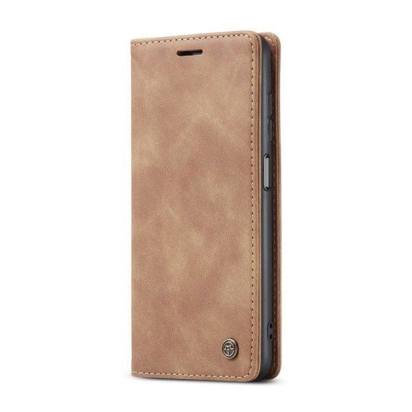 CASEME Retro Wallet Case for Samsung Galaxy A12 - Brown Brown