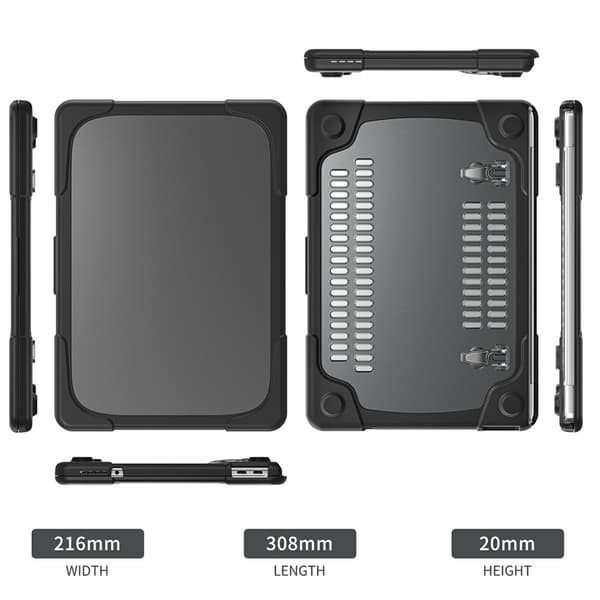 Laptopdeksel med Stativ for MacBook Neo 13 tommer (2026) Black