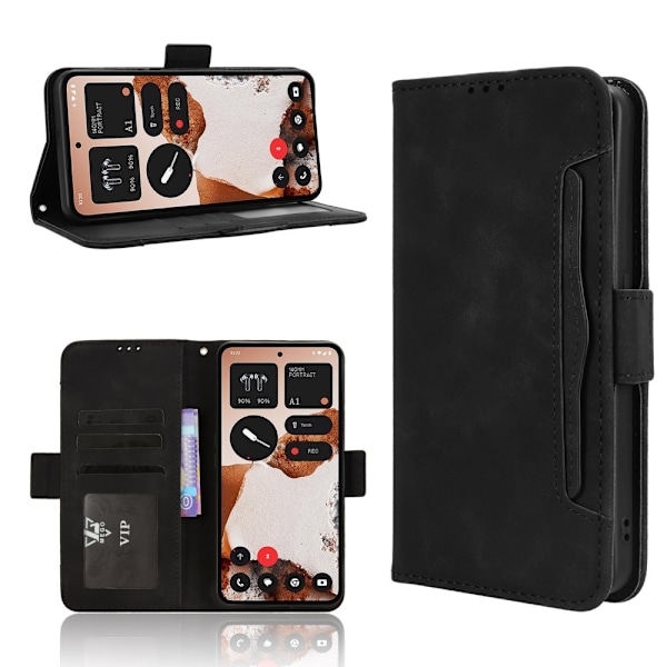 Wallet case Case Cover for Nothing CMF Phone 2 Pro Black