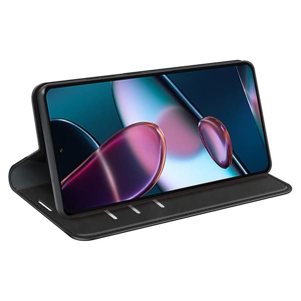Wallet Stand Telefontaske til Motorola Edge 30 - Sort Black