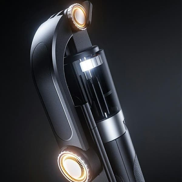 X188 Bluetooth Selfiestang LED-fjernkontroll Ristefritt 1,88 m uttrekkbart stativ Black