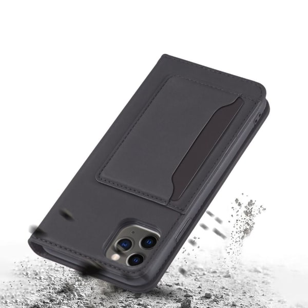 Nestemäinen silikonikosketuslompakoteline iPhone 12/12 Pro Black