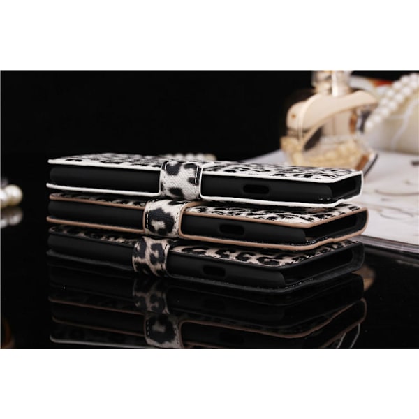 Iphone 6 Plus 5.5" Lommebok-deksel/deksel Leopard Grey