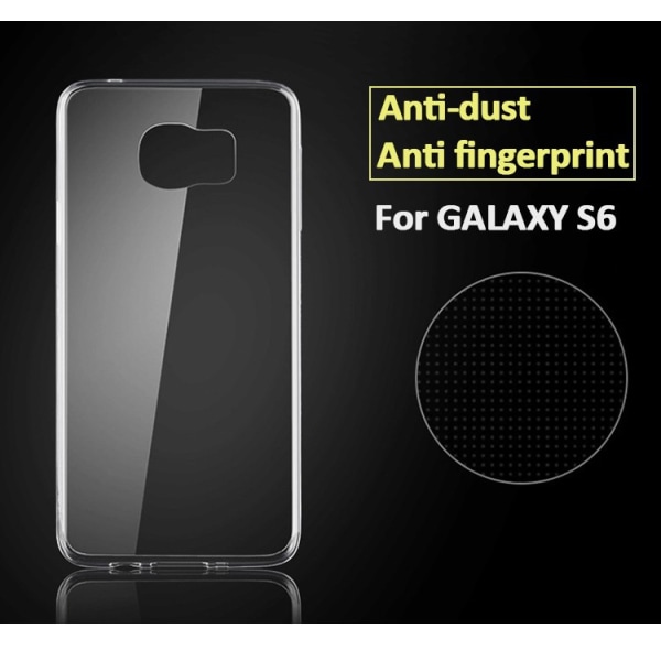 Samsung Galaxy S6 SM-G920F Slim TPU-kuori LÄPINÄKYVÄ Transparent