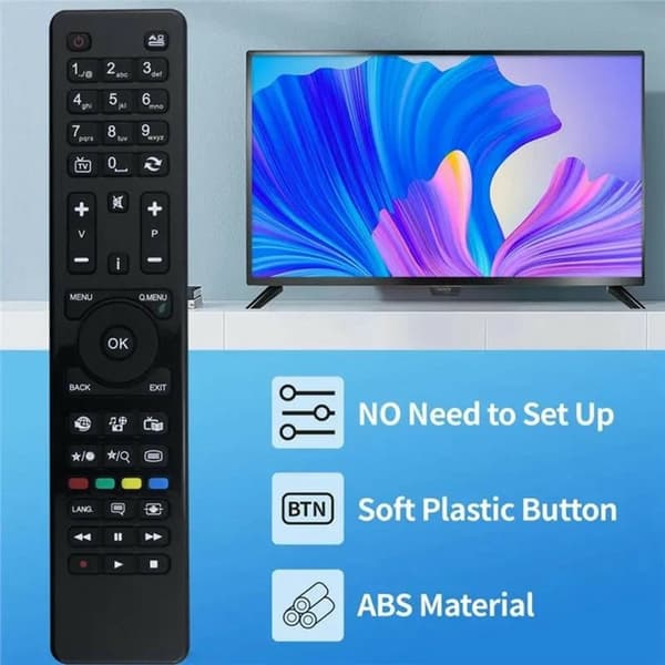 Fjärrkontroll Ersättning för RC4860 För Hitachi TV Svart