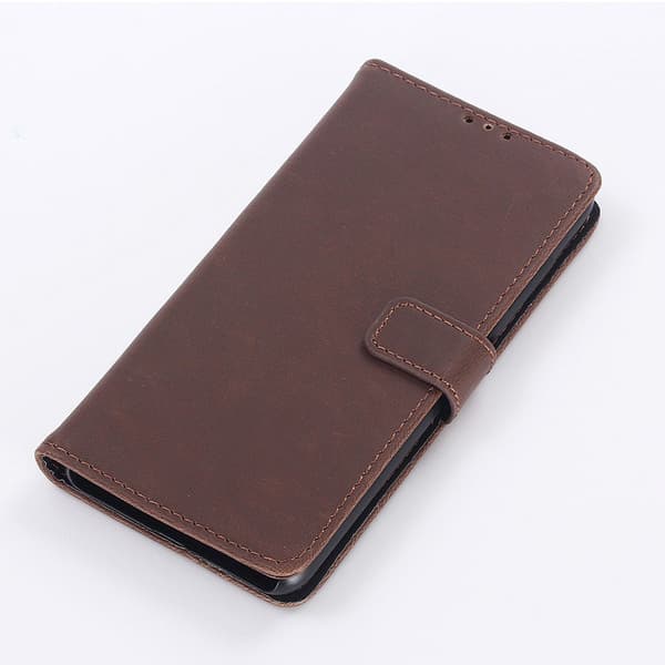 Samsung Galaxy Note 10 Retro Lommebok - deksel - Kaffe Brown