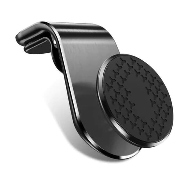 Bilholder til mobiltelefon Mobiltelefonholder Magnetisk L-formet luftventil Black