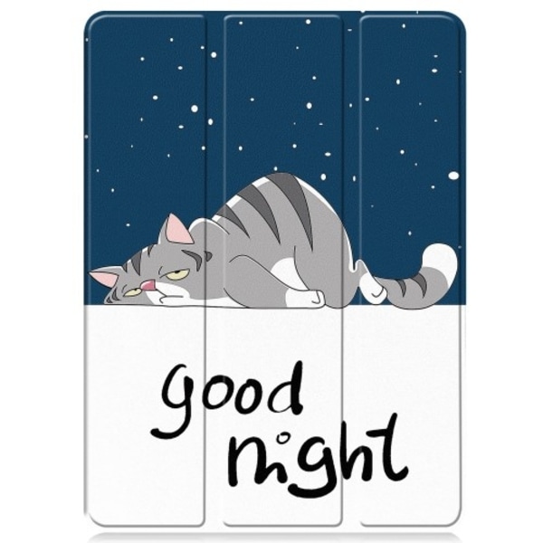 For OnePlus Pad 2 Tri-fold Stativ Våkne / Sove Deksel Tablettveske - Katt Multicolor
