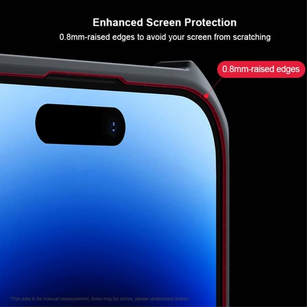 XUNDD bagcover til iPhone 15 Pro Max akryl+TPU telefonetui Black