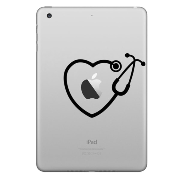 HAT PRINCE Stilfuld Chic PVC Decal Sticker til iPad - Hjerte