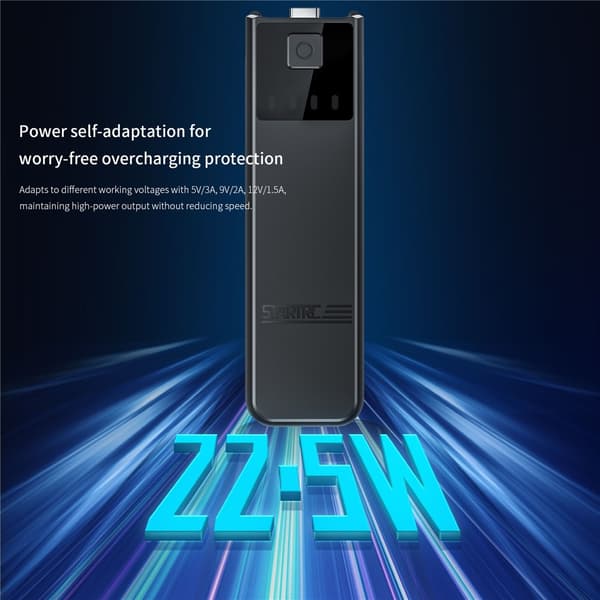 STARTRC til DJI Osmo Pocket 3 ladebatteripakke for actionkamera, powerbank Black