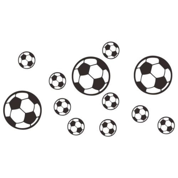 Fodboldmønster Vægklistermærke Fodboldmærkat Børneværelse Drengs White