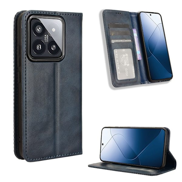 Vintage lompakkokotelo Xiaomi 14 Black
