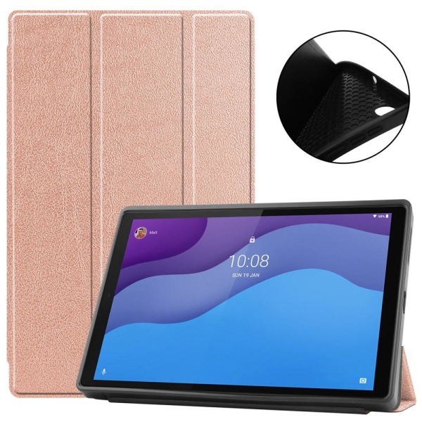 Tri-fold Fodral till Lenovo Tab M10 HD Gen 2 - Rose Gold Rosa guld