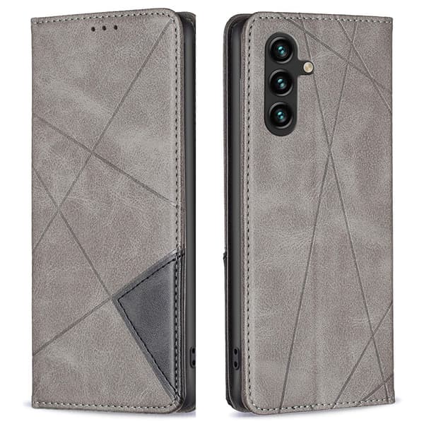 BINFEN COLOR Til Samsung Galaxy A56 Stødsikkert Pungcover – Grå Grey