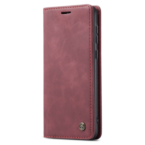 CASEME Retro Lompakkokotelo Samsung Galaxy A55 Red