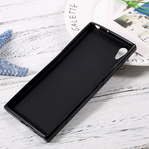 Sony Xperia XA1 Slim Matt TPU Cover - Sort Black