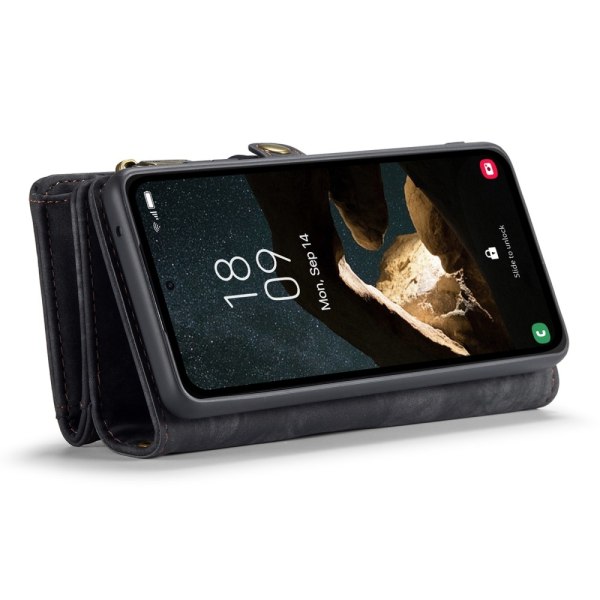 CASEME til Samsung Galaxy A55 5G 2-i-1 tegnebog taske - Sort Black