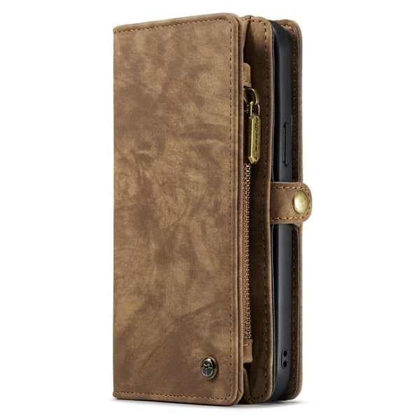 CASEME iPhone 13 Pro Retro Lommebok - deksel - Brun Brown