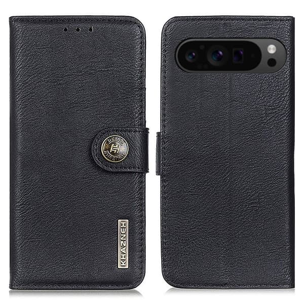 KHAZNEH Lommebok Stativveske For Google Pixel 9 Pro XL Black