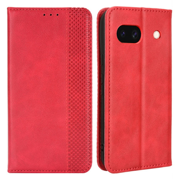 Til Google Pixel 8a Stand Phone Case Fuld Protection Pung Cover Red