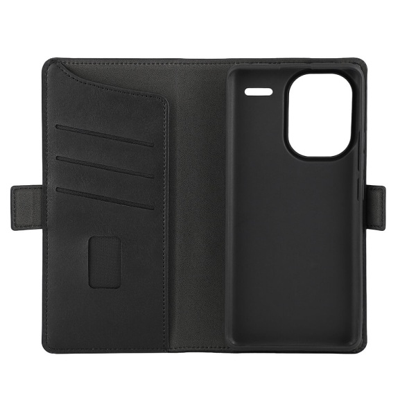 GEAR Wallet kotelo, musta Xiaomi Redmi Note 13 Pro+ Black