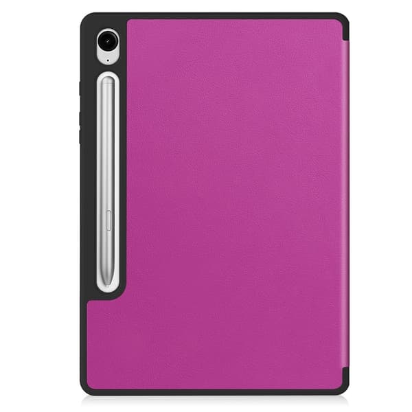 Trifoldet stativ Smart Taske til Samsung Galaxy Tab S10 Lite Purple