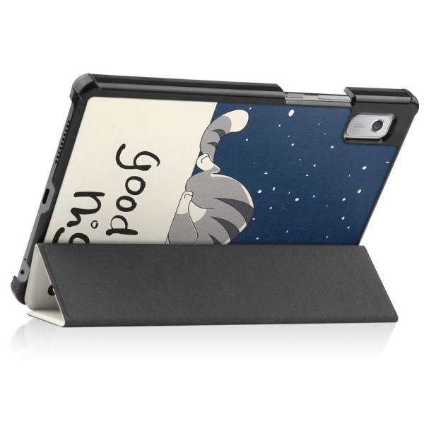 Trefoldet Stativdeksel for Lenovo Tab M9 - Katt Multicolor