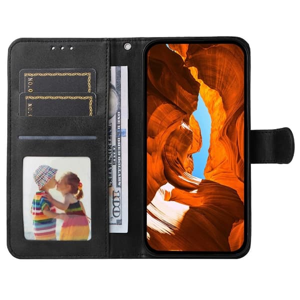 For Motorola Moto Edge 50 Neo / Moto S50 5G Case Wallet Case Shell Black