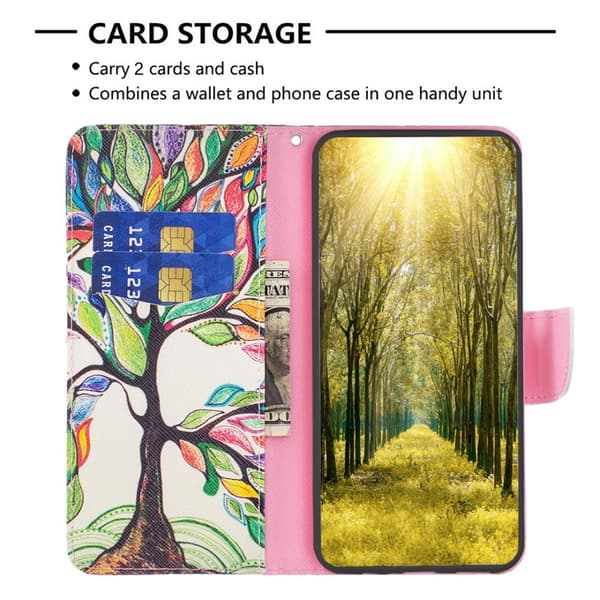 Til Sony Xperia 1 VI tegnebogstativetui mønstertelefoncover Multicolor