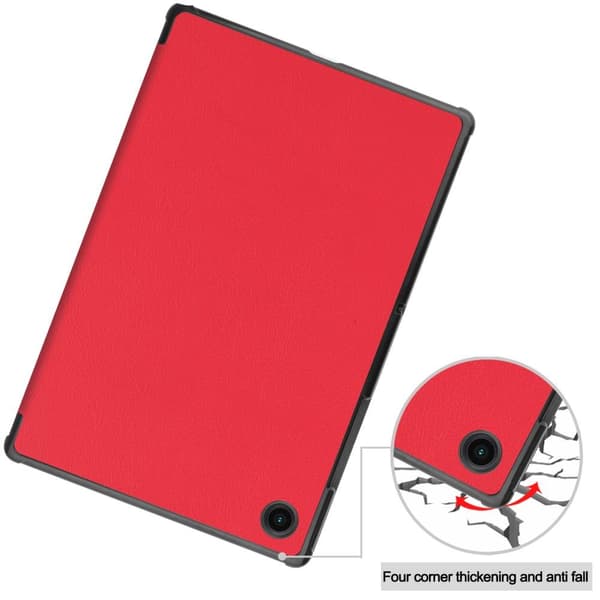 Trifoldet stativetui til Samsung Galaxy Tab A8 10.5" (2021) - Rød Red