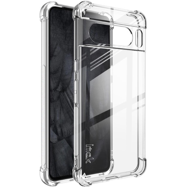 IMAK Four Corners Airbag TPU Skal Pixel 8 Pro Transparent