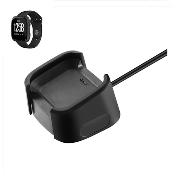 Fitbit Versa 2 USB Laddningskabel docka Svart