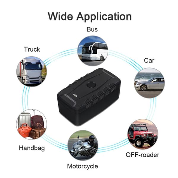 TKSTAR GPS-tracker Magnet realtidspositionering vagnparksstyrning larmfunktioner Svart
