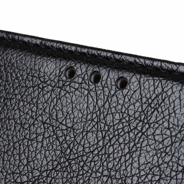 Tekstureret Split Læder Pung Taske til Huawei P Smart Z - Sort Black
