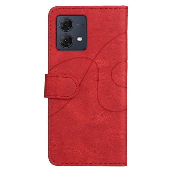 Til Motorola Moto G84 KT-serie-1 dobbeltfarve Red