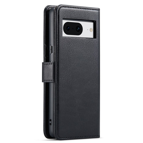 DG.MING for Google Pixel 8 Avtakbart 2-i-1 Lommebokdeksel Black