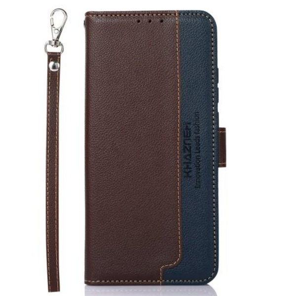KHAZNEH puhelimen kansi Samsung Galaxy S23+ (Plus) - ruskea/sininen Brown