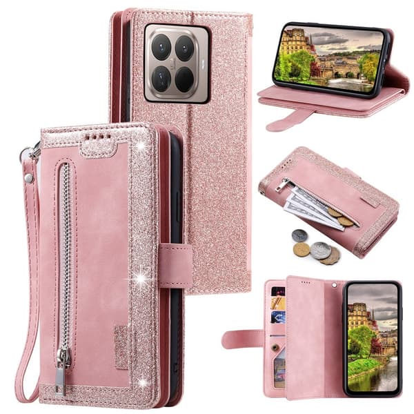 Til Xiaomi 17T Pungcover Pink gold