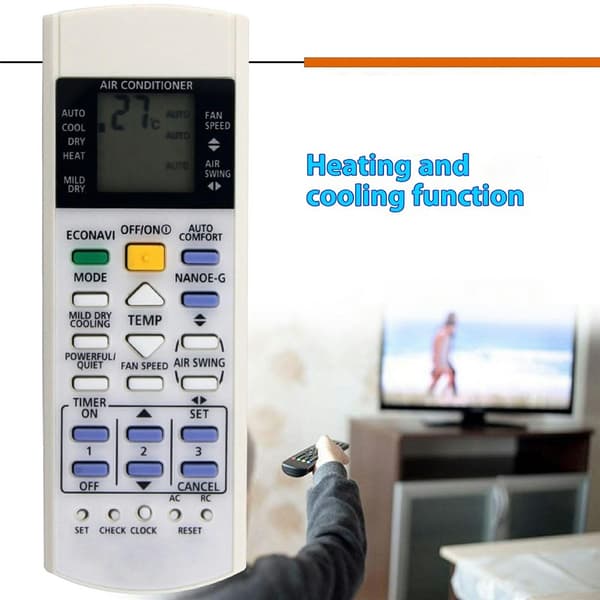 Erstatning fjernkontroll for A75C3706 Panasonic Air Conditioner White