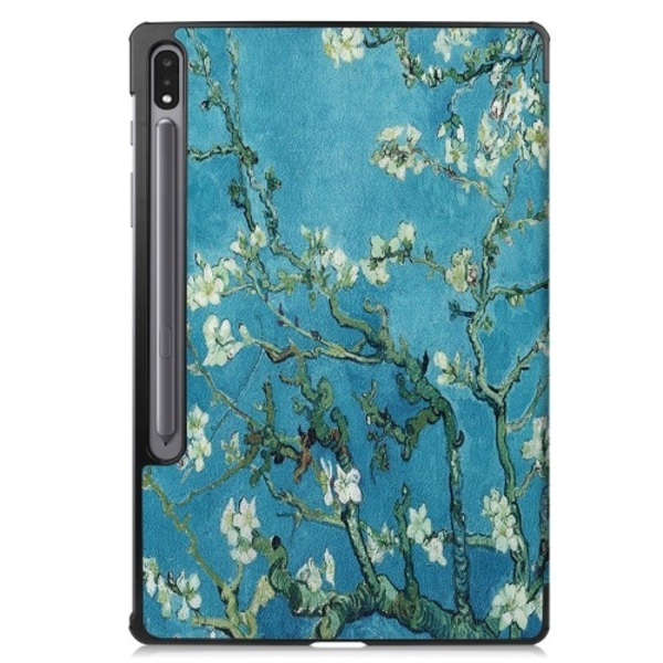 Kolmen taittotelineen älykotelo Samsung Galaxy Tab S10+ (S10 Plus) -puhelimelle Multicolor