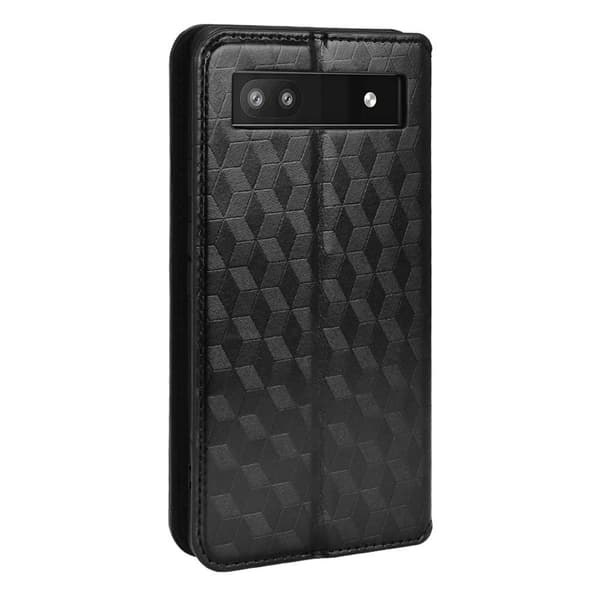 Rhombus lommebok-etui for Google Pixel 6a - Svart Black