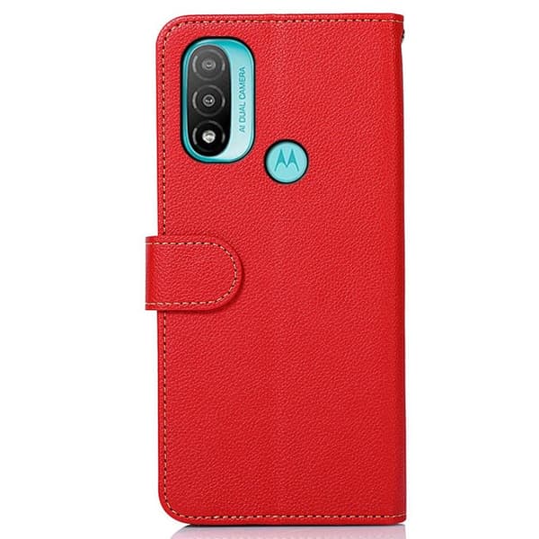 KHAZNEH telefoncover til Motorola Moto E20/E40 - Rød/Sort Red