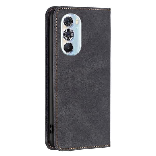 Till Motorola Edge 30 Pro Plånboksfodral - Svart Svart