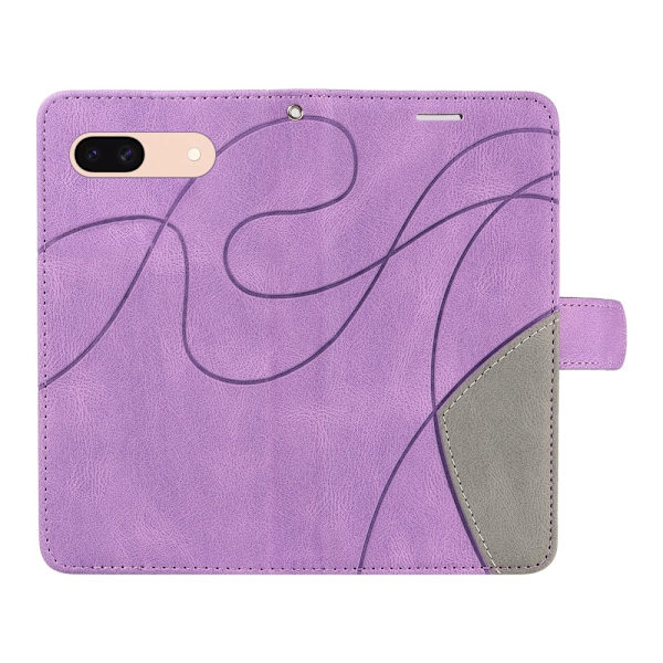 Til Google Pixel 8a KT-serie-1 dobbeltfarve Purple