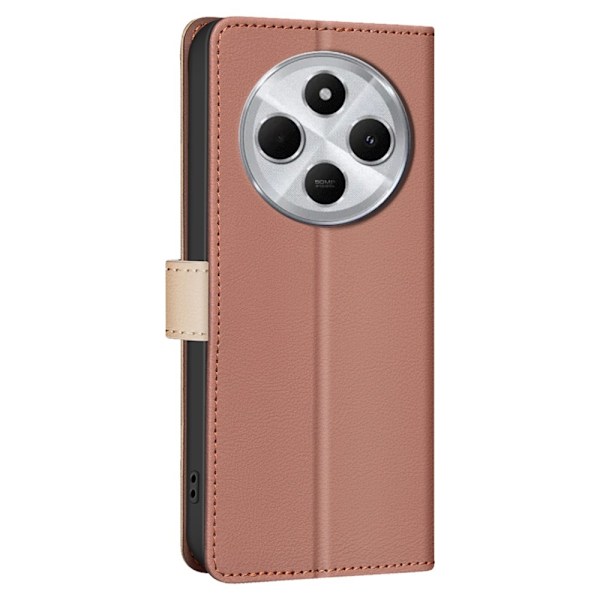 BINFEN Plånboksfodral till Xiaomi Redmi 14C Brun