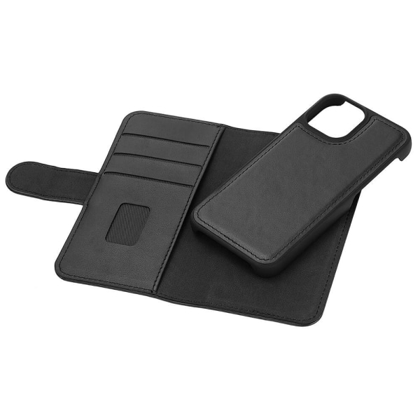 GEAR Wallet Musta iPhone 13 Mini 2in1 magneettisuoja Black