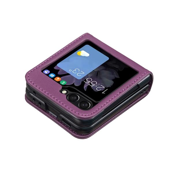 BINFEN COLOR Støtsikkert telefondeksel til Samsung Galaxy Z Flip8 Dark purple