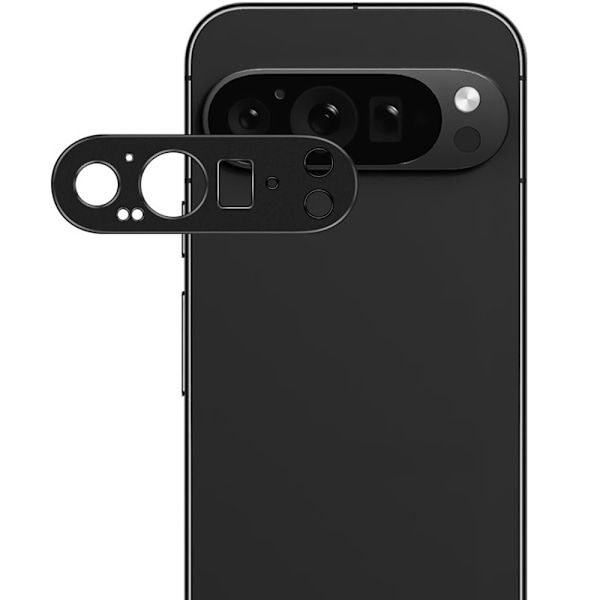 IMAK Google Pixel 9 Pro XL Kamera Linssinsuoja Metallilinssin Suojus Black